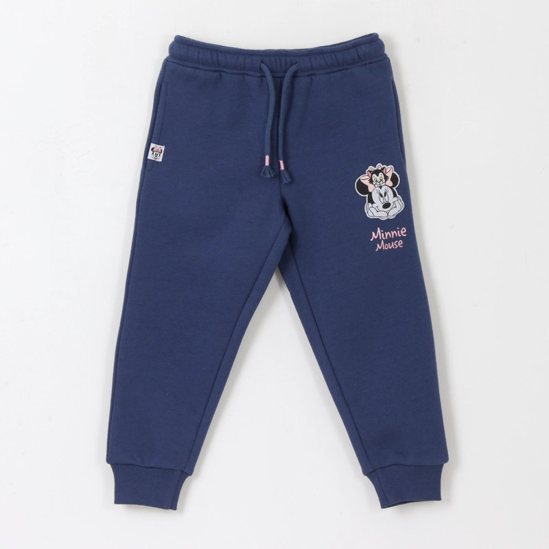 PANTALON DE BUZO NIÑA LOGO MINNIE AZUL MARINO DISNEY - 1