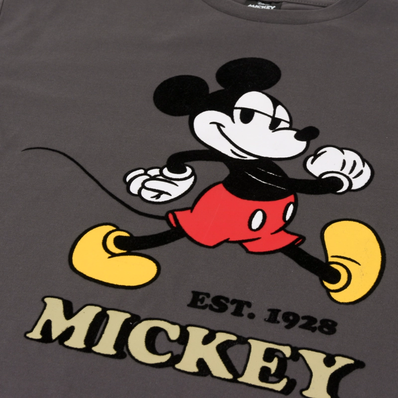 POLERA MANGA LARGA NIÑO EST 1928 MICKEY GRIS DISNEY - 3