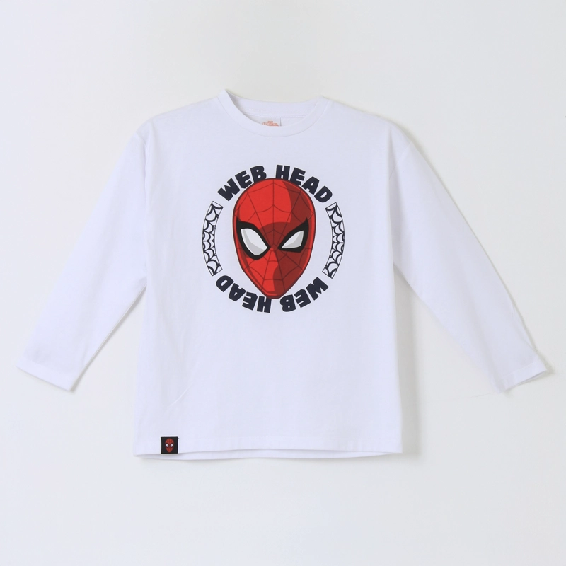 BIPACK POLERA MANGA LARGA NIÑO SPIDERMAN ROJO MARVEL - 2