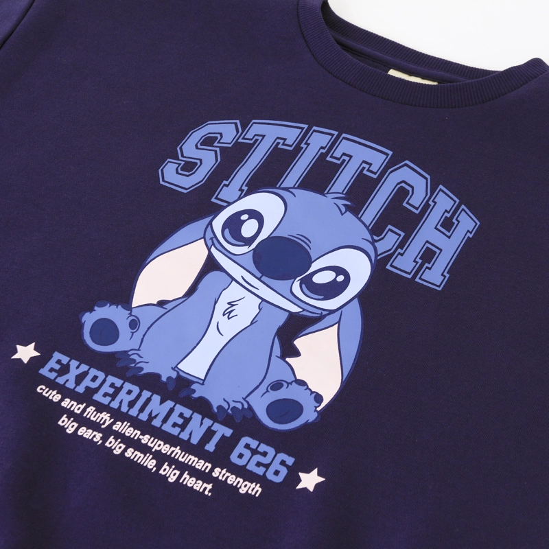 POLERON CERRADO NIÑA EXPERIMENT 626 LILO STITCH AZUL DISNEY - 3