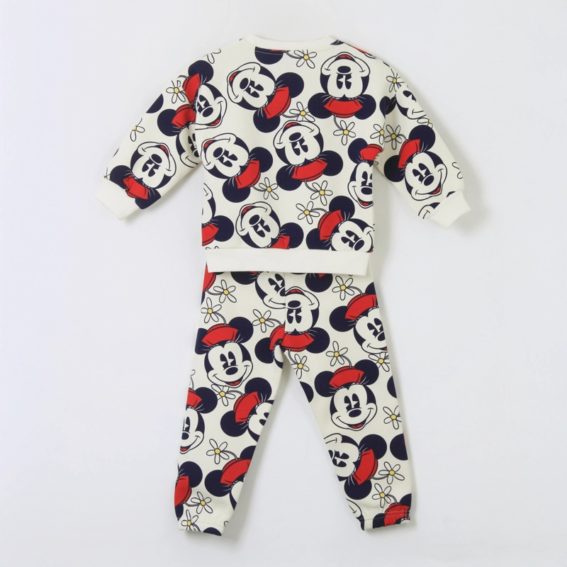 CONJUNTO BUZO NIÑA FULL PRINT MINNIE MOUSE BLANCO DISNEY - 2