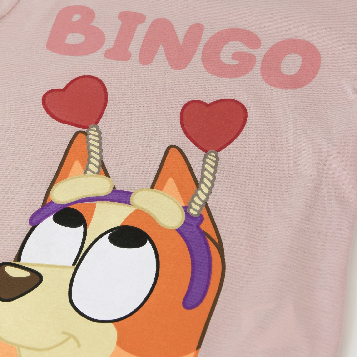 POLERA MANGA LARGA NIÑA BINGO ROSADO BLUEY - 3