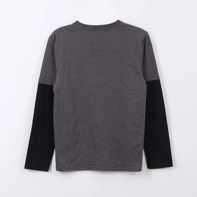 POLERA DOBLE MANGA NIÑO SPIDERMAN FACE GRIS MARVEL - 2