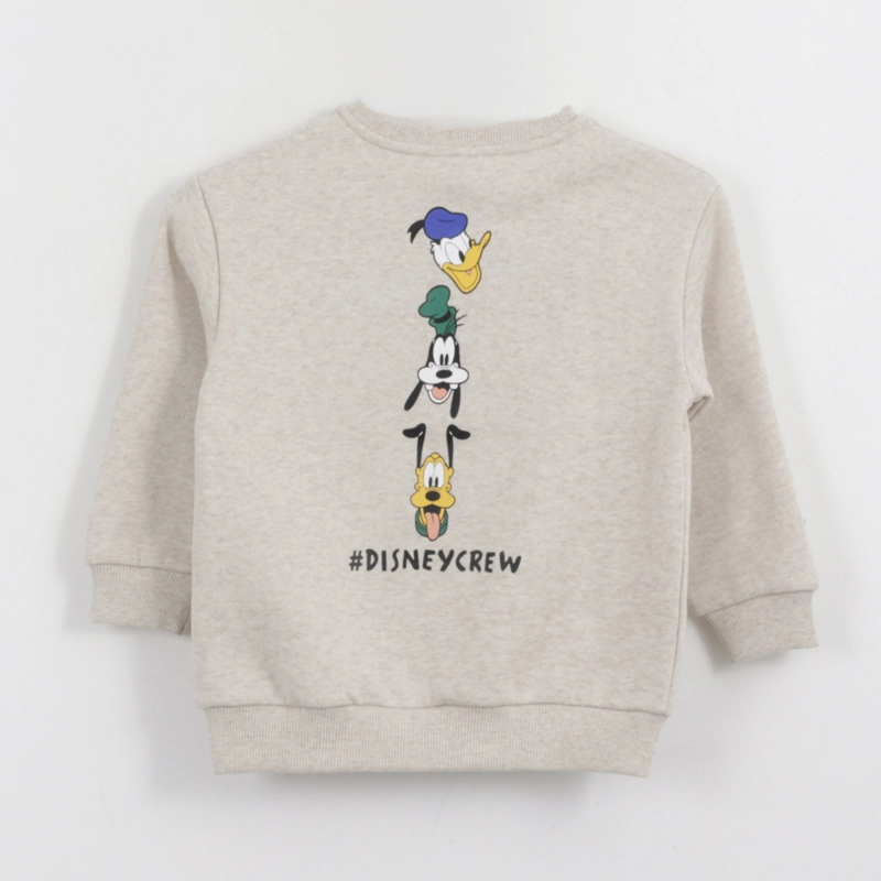 POLERON CERRADO NIÑO BACK PRINT MICKEY MOUSE GRIS DISNEY - 3