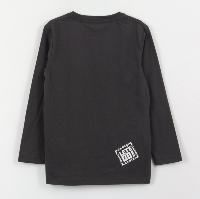 POLERA MANGA LARGA NIÑO DISEÑO LINEAL GRIS SONIC - 2