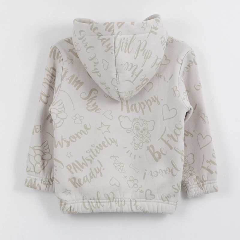 POLERON NIÑA HOODIE PRINT HAPPY SKYE GRIS PAW PATROL - 2