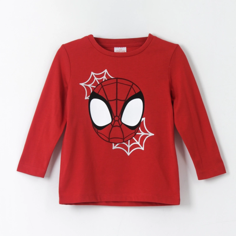 POLERA MANGA LARGA NIÑO SPIDEY FACE ROJO MARVEL - 1