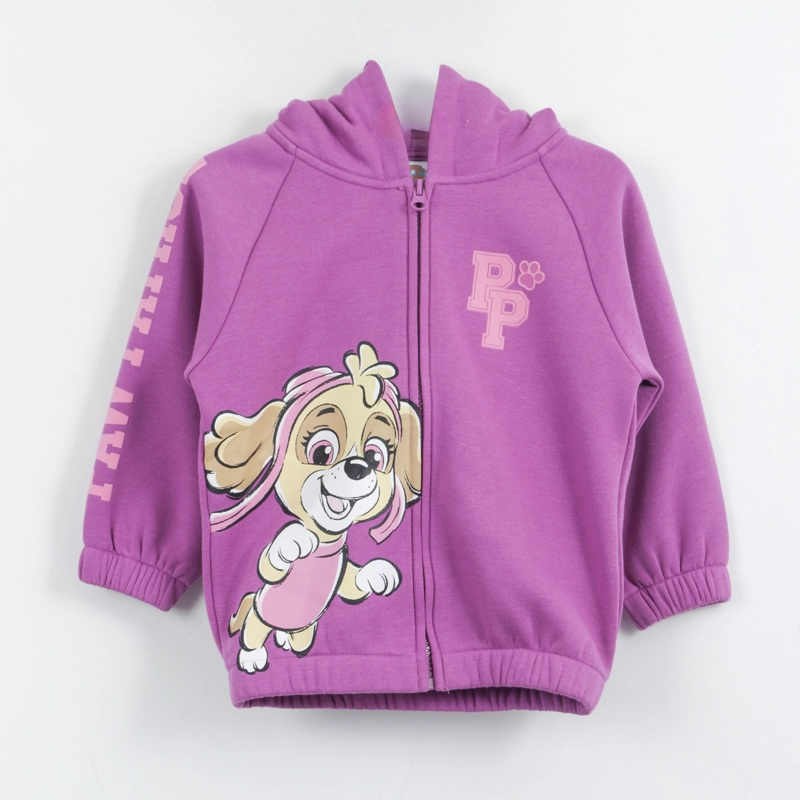 POLERON CON CIERRE NIÑA SKYE MORADO PAW PATROL - 1