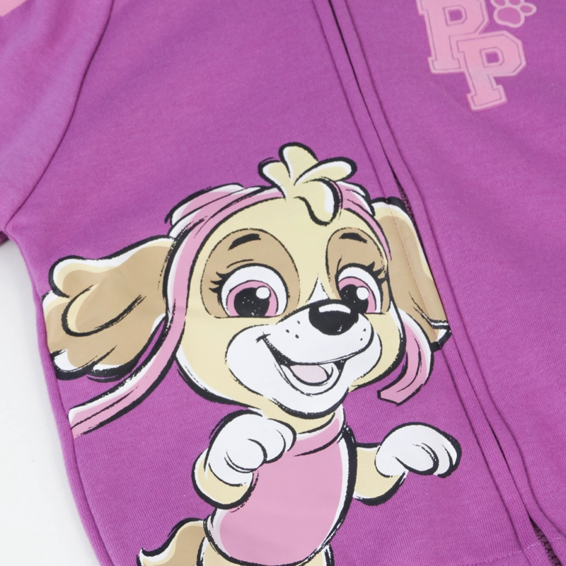 POLERON CON CIERRE NIÑA SKYE MORADO PAW PATROL - 3