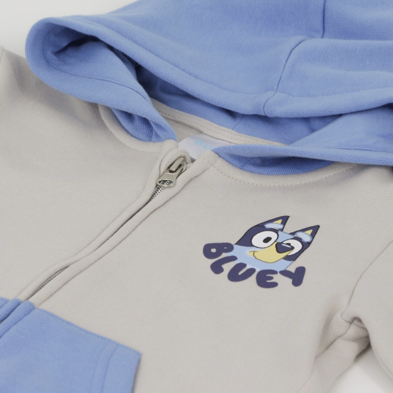 POLERON CON CIERRE NIÑO MANGA PRINT BEIGE BINGO & BLUEY - 3
