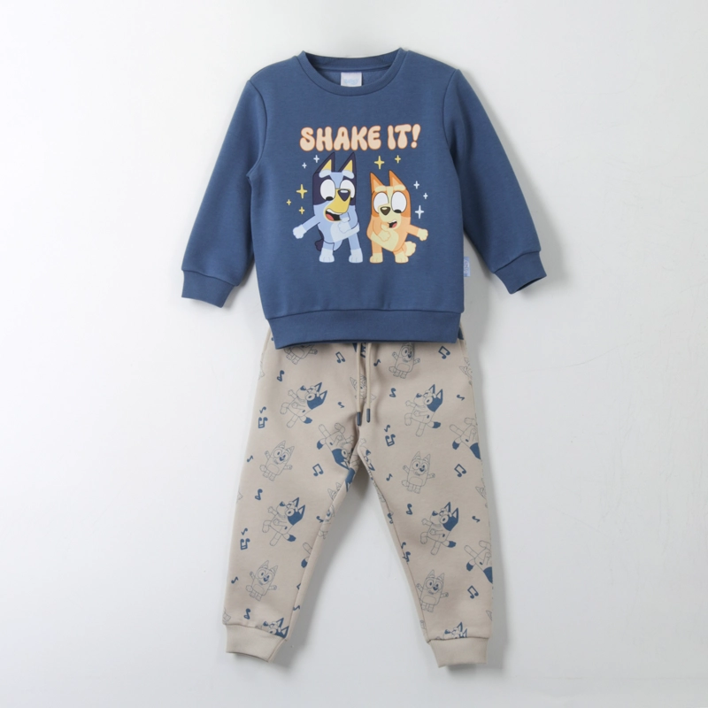 CONJUNTO BUZO NIÑO SHAKE IT AZUL BINGO & BLUEY - 1