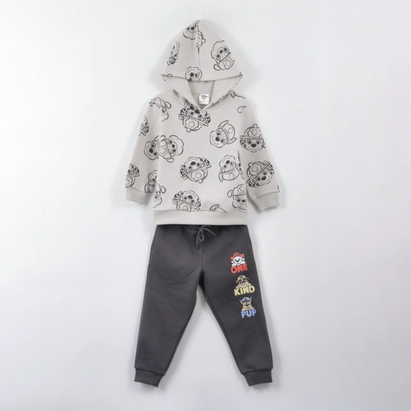 CONJUNTO BUZO NIÑO FULL PRINT FRIENDS GRIS PAW PATROL - 1