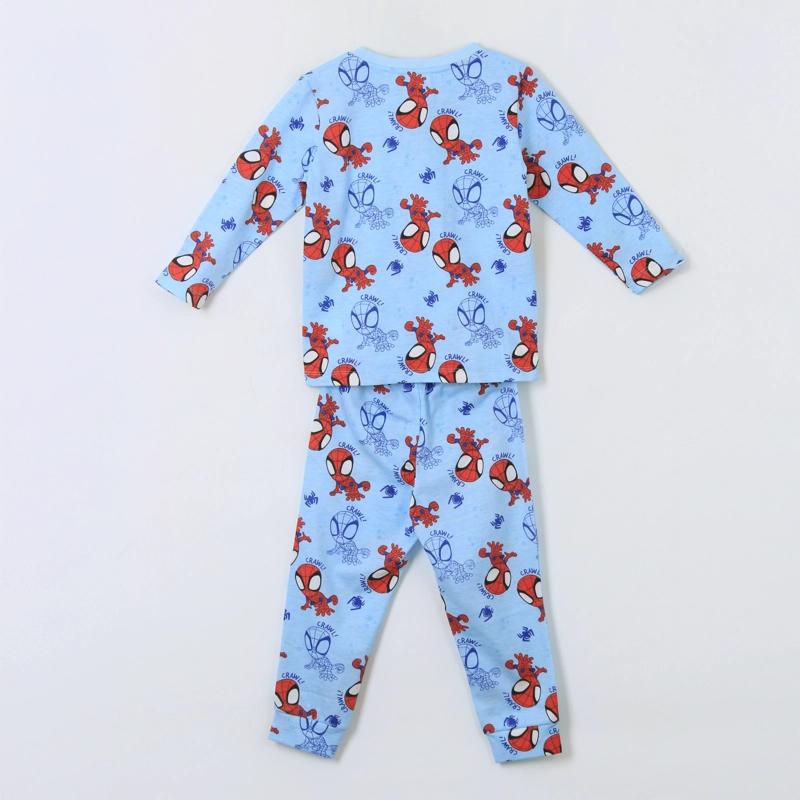 PIJAMA MANGA LARGA NIÑO FULL PRINT SPIDEY CELESTE MARVEL - 2