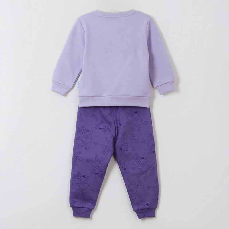 CONJUNTO BUZO NIÑA HOORAY SCOOTER MORADO BLUEY - 2