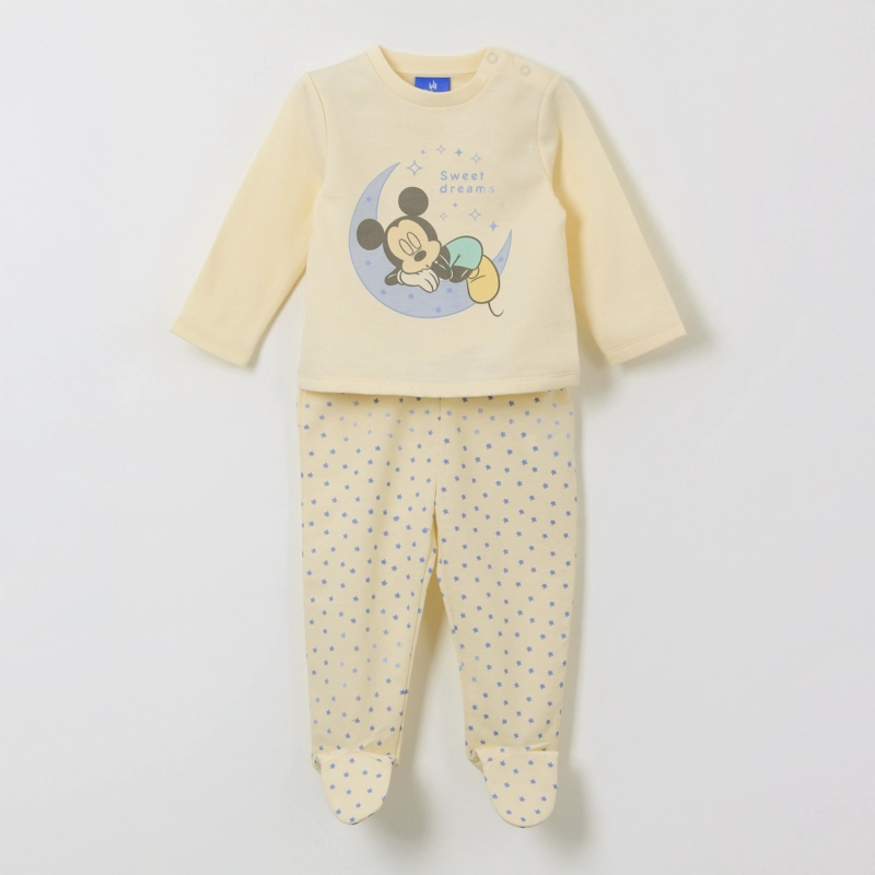 PIJAMA MANGA LARGA NIÑO SWEET DREAMS MICKEY AMARILLO DISNEY - 1