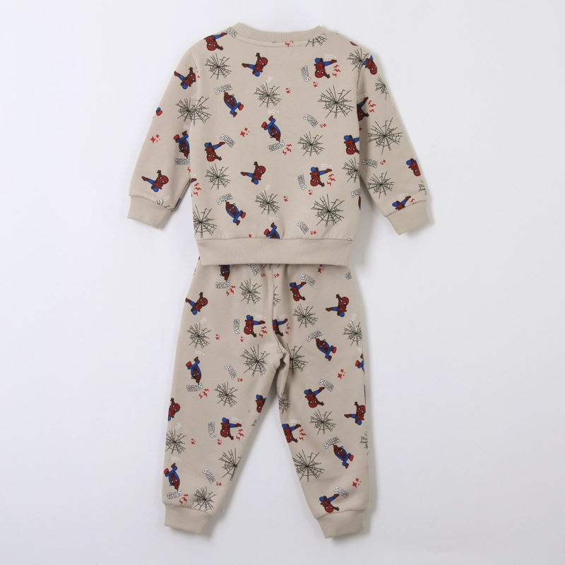 CONJUNTO BUZO NIÑO FULL PRINT SPIDERMAN BEIGE MARVEL - 2