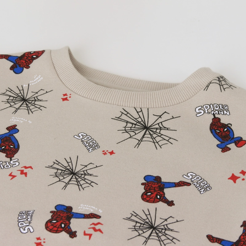 CONJUNTO BUZO NIÑO FULL PRINT SPIDERMAN BEIGE MARVEL - 3
