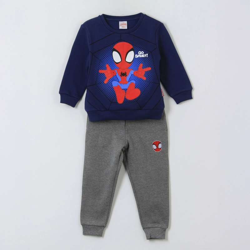 CONJUNTO BUZO NIÑO PRINT GO SPIDEY AZUL MARVEL - 1