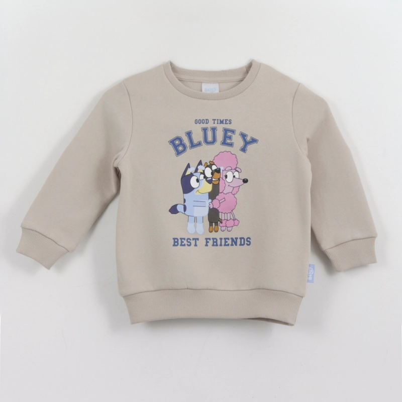 POLERON CERRADO NIÑO BEST FRIENDS BEIGE BLUEY - 1
