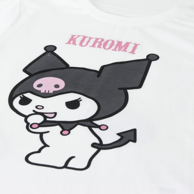 POLERA MANGA LARGA NIÑA KUROMI BLANCO HELLO KITTY - 3