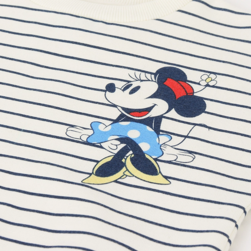 CONJUNTO NIÑA RAYAS MINNIE MOUSE BLANCO DISNEY - 3