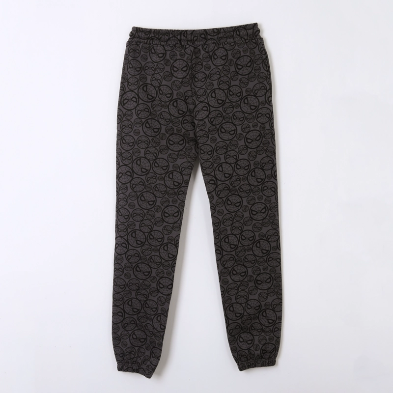 PANTALON DE BUZO NIÑO FULL PRINT CARAS SPIDERMAN GRIS MARVEL - 2