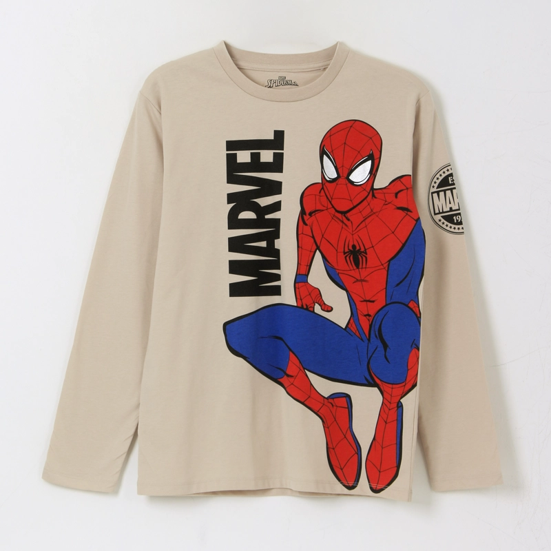 POLERA MANGA LARGA NIÑO SPIDERMAN JUMP BLANCO MARVEL - 1