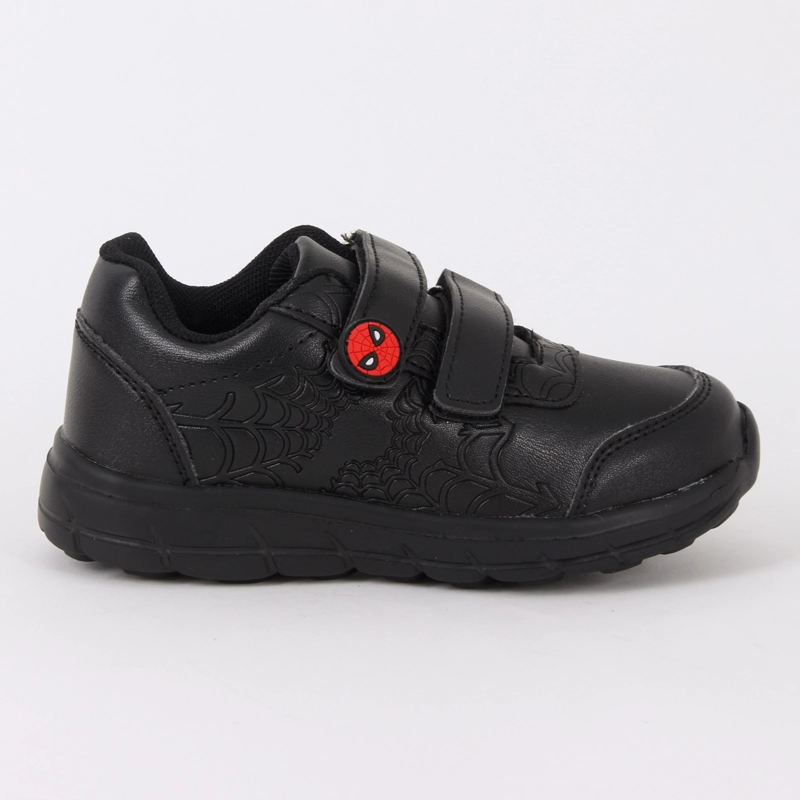 ZAPATILLA ESCOLAR NIÑO VELCRO NEGRO SPIDERMAN MARVEL - 1