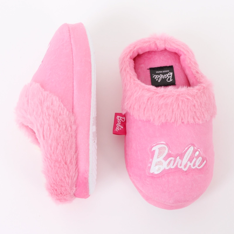 PANTUFLA NIÑA INVERNAL LOGO ROSADO BARBIE - 4