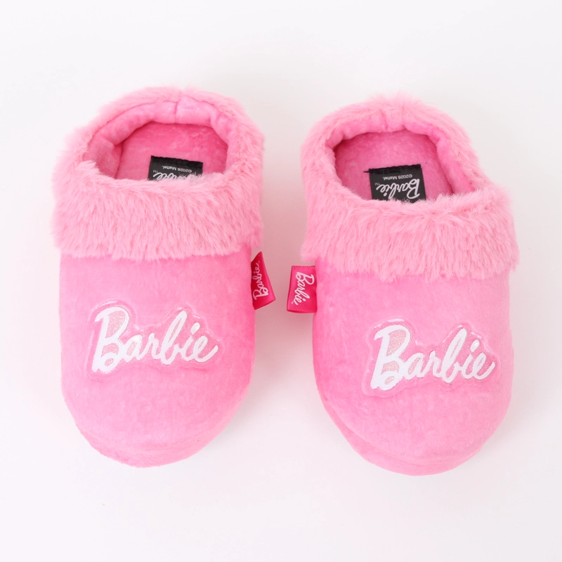 PANTUFLA NIÑA INVERNAL LOGO ROSADO BARBIE - 5