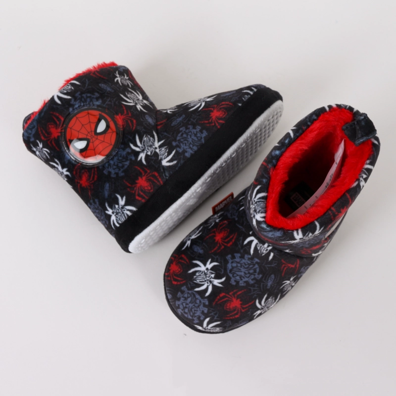 PANTUFLA BOTA NIÑO INVERNAL FULL PRINT SPIDERMAN GRIS MARVEL - 4