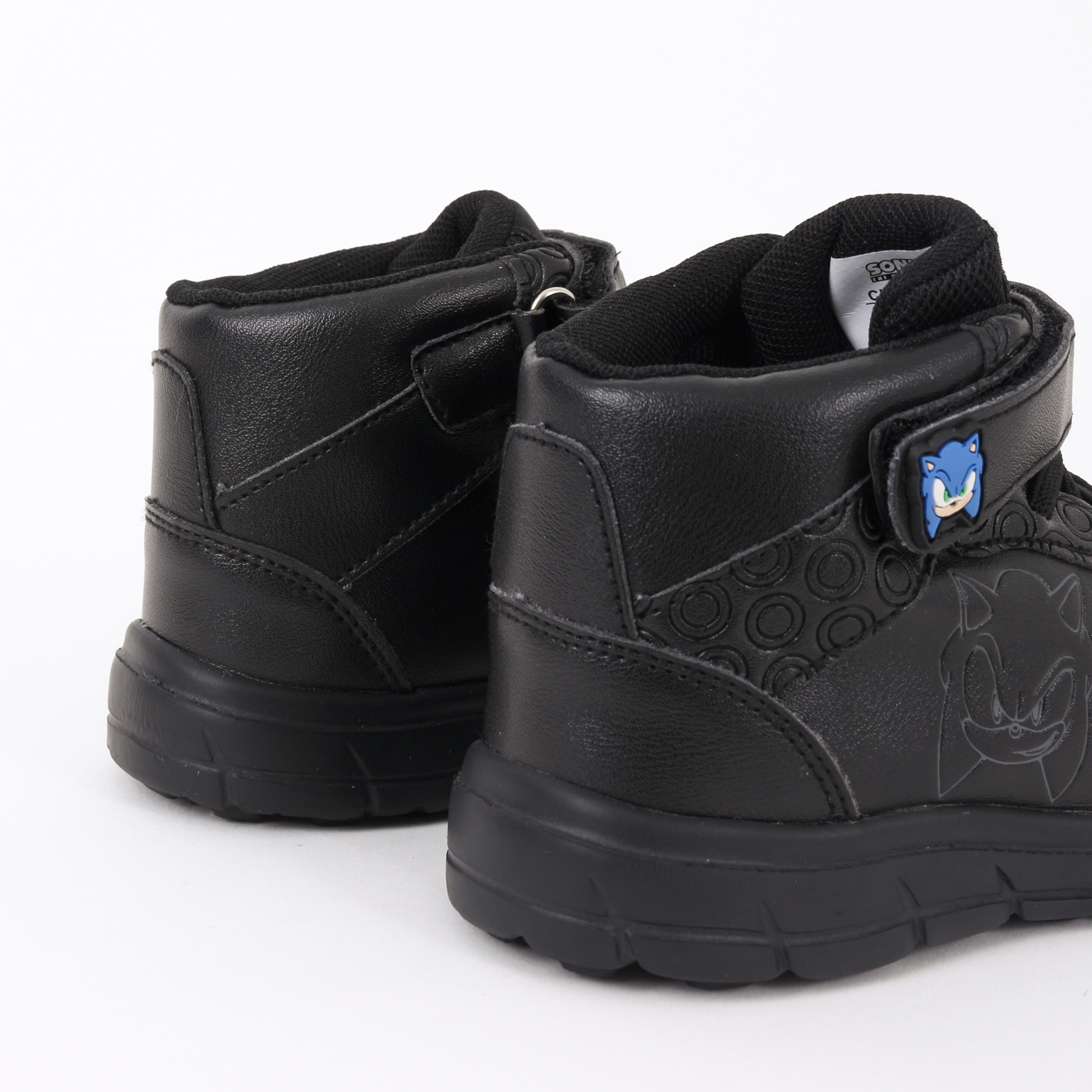 ZAPATILLA ESCOLAR NIÑO CAÑA ALTA NEGRO SONIC - 3
