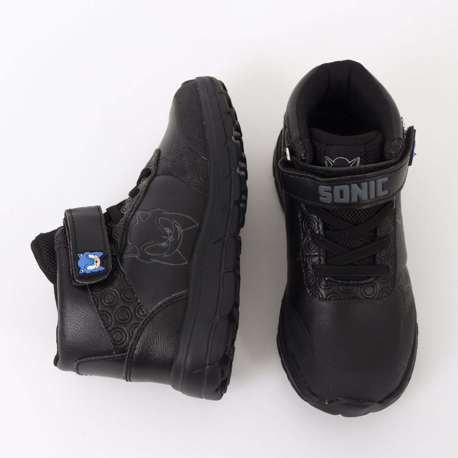 ZAPATILLA ESCOLAR NIÑO CAÑA ALTA NEGRO SONIC - 4