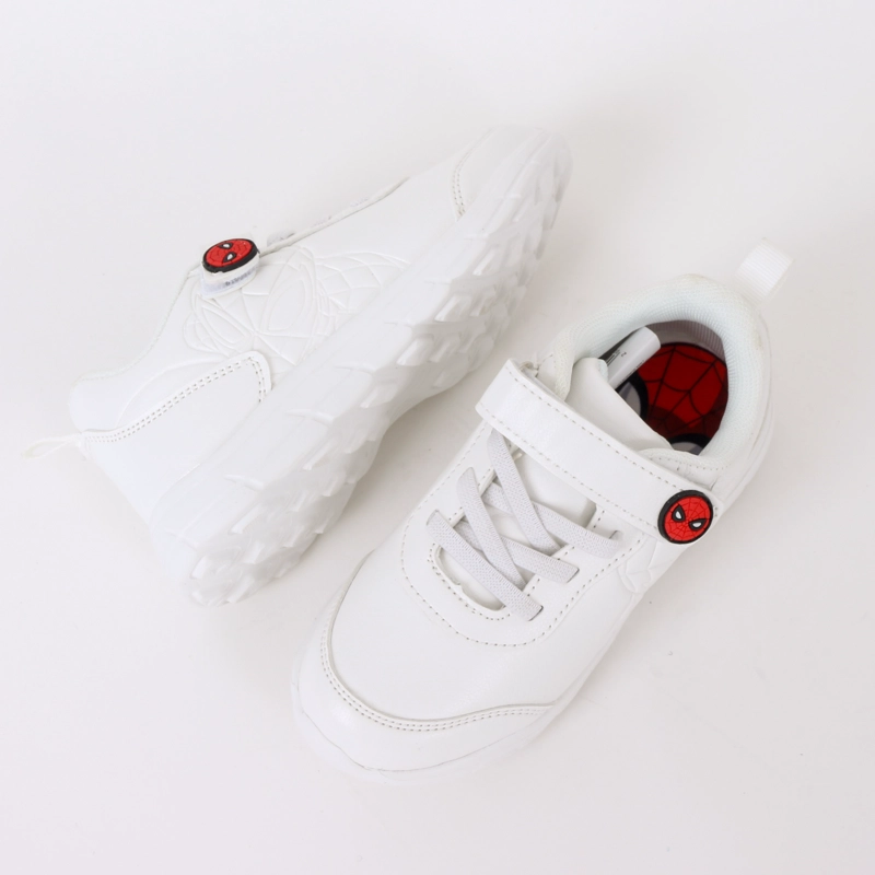 ZAPATILLA ESCOLAR NIÑO VELCRO SPIDERMAN BLANCO MARVEL - 4