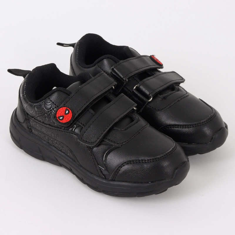 ZAPATILLA ESCOLAR NIÑO VELCRO WEB SPIDERMAN NEGRO MARVEL - 2