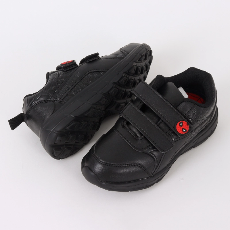 ZAPATILLA ESCOLAR NIÑO VELCRO WEB SPIDERMAN NEGRO MARVEL - 4