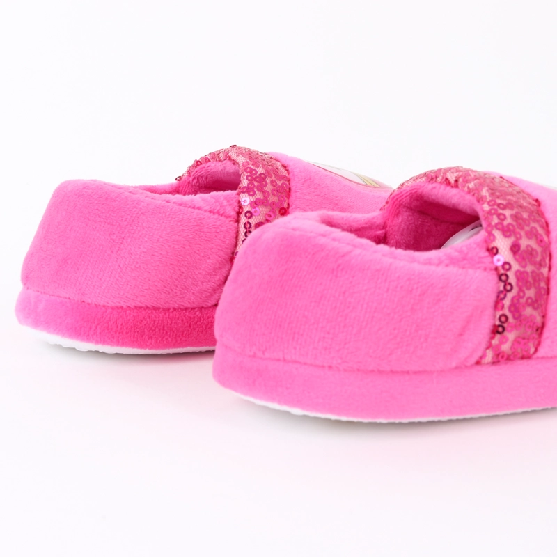 PANTUFLA NIÑA LENTEJUELAS LOGO ROSADO BARBIE - 3