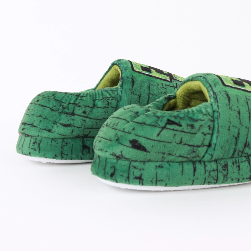 PANTUFLA NIÑO BOOM TNT SSSS CREEPER VERDE MINECRAFT - 3