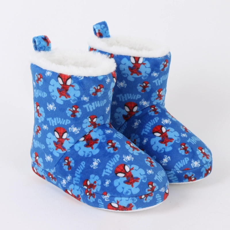 PANTUFLA BOTA NIÑO INVERNAL FULL PRINT SPIDEY AZUL MARVEL - 1