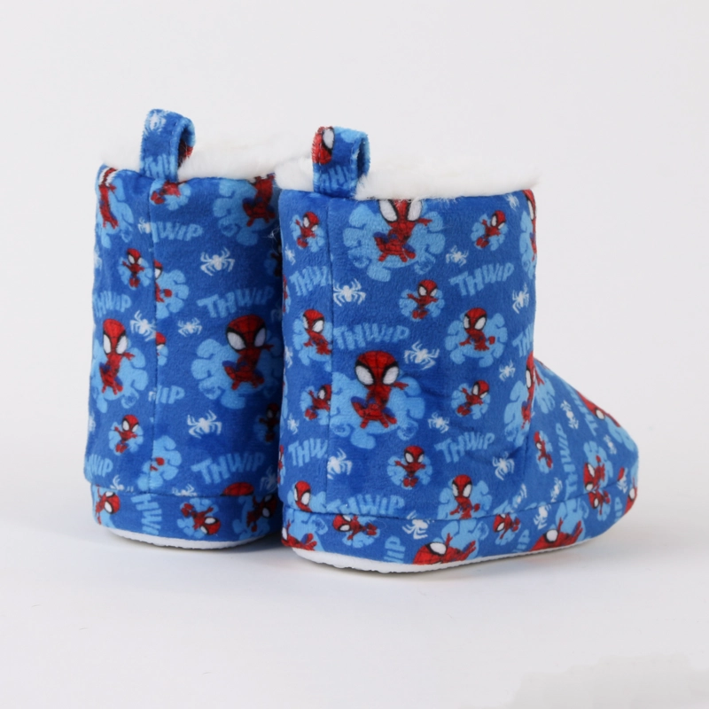 PANTUFLA BOTA NIÑO INVERNAL FULL PRINT SPIDEY AZUL MARVEL - 3