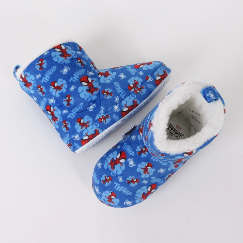 PANTUFLA BOTA NIÑO INVERNAL FULL PRINT SPIDEY AZUL MARVEL - 4