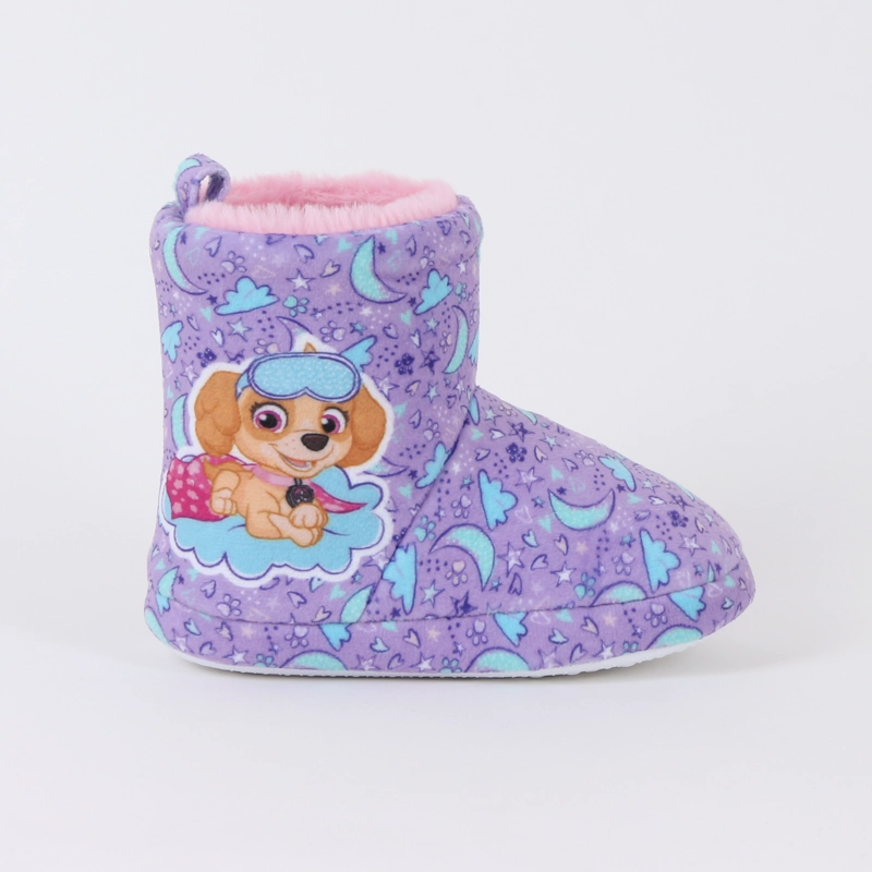 PANTUFLA BOTA NIÑA INVERNAL SKYE CIELO MORADO PAW PATROL - 2