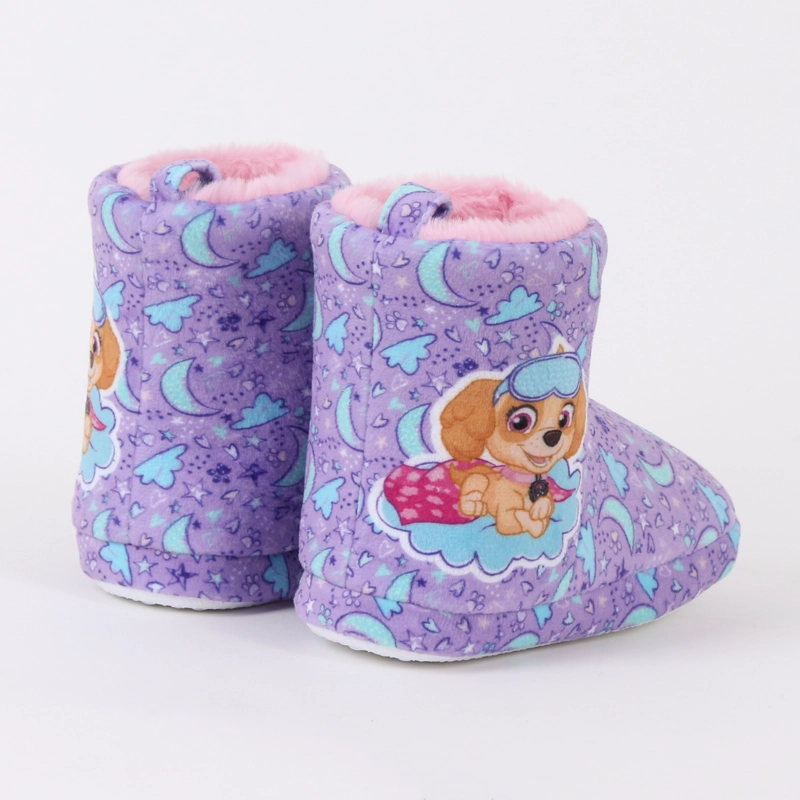 PANTUFLA BOTA NIÑA INVERNAL SKYE CIELO MORADO PAW PATROL - 3