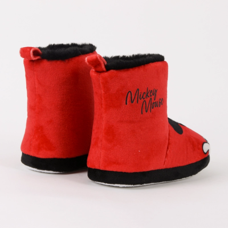 PANTUFLA BOTA NIÑO INVERNAL MICKEY MOUSE ROJO DISNEY - 3