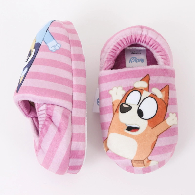 PANTUFLA NIÑA RAYAS ROSADO BINGO & BLUEY - 4