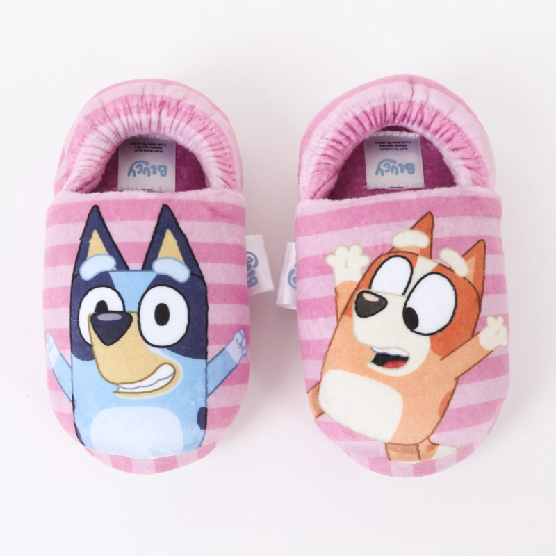 PANTUFLA NIÑA RAYAS ROSADO BINGO & BLUEY - 5