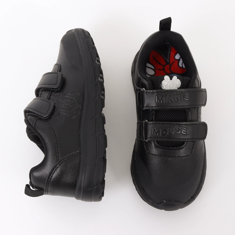 ZAPATILLA ESCOLAR NIÑA VELCRO MINNIE MOUSE NEGRO DISNEY - 4