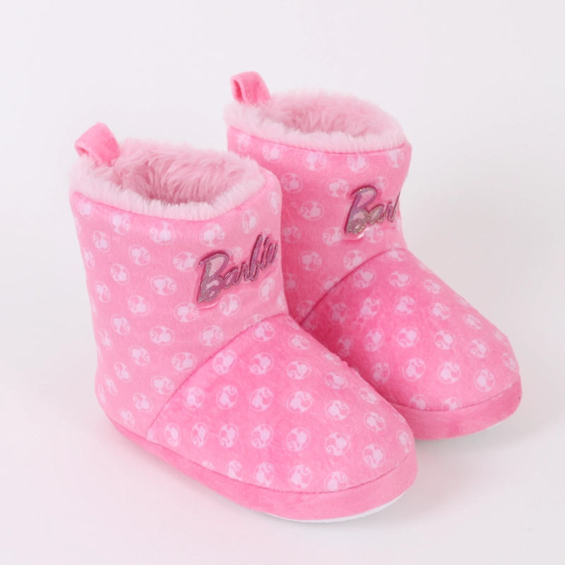 PANTUFLA BOTA NIÑA INVERNAL LOGO PRINT ROSADO BARBIE - 2