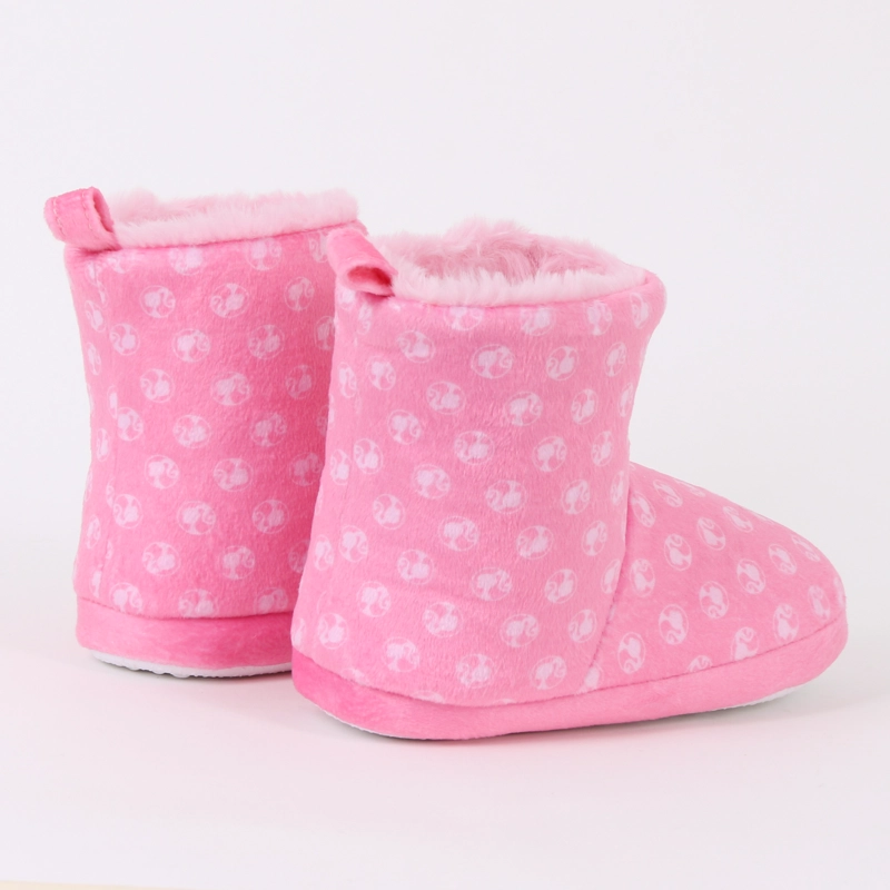 PANTUFLA BOTA NIÑA INVERNAL LOGO PRINT ROSADO BARBIE - 3