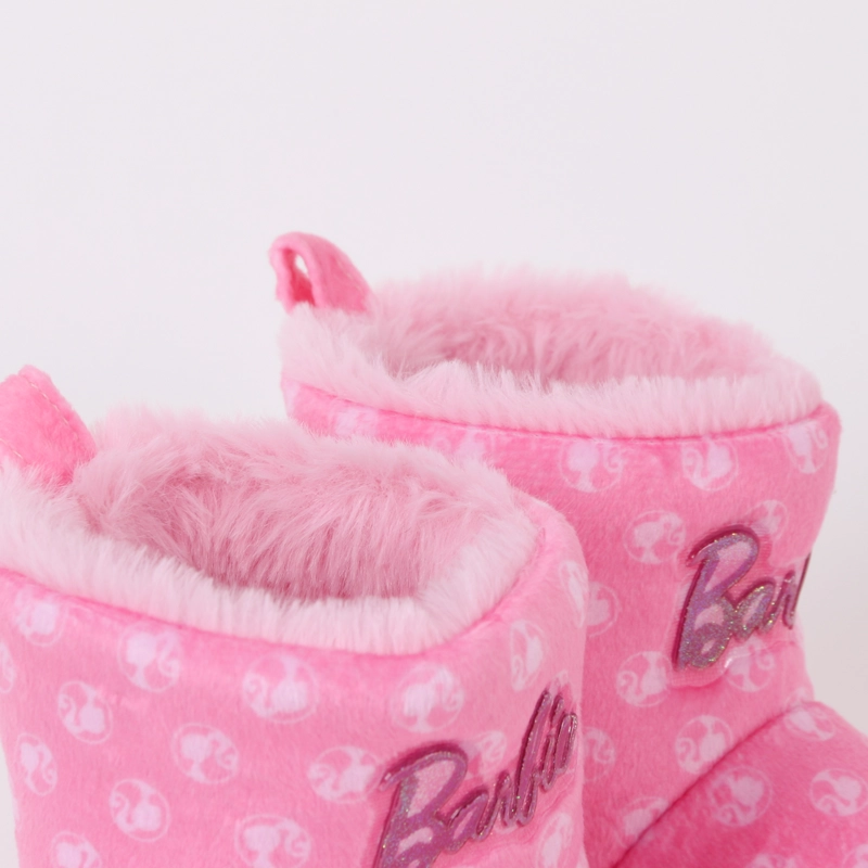PANTUFLA BOTA NIÑA INVERNAL LOGO PRINT ROSADO BARBIE - 4